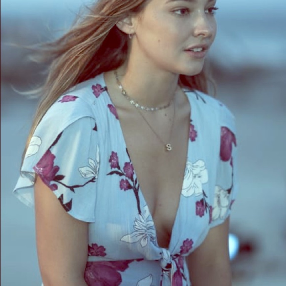 Outer Banks Sarah Cameron Favlux Floral Dress L